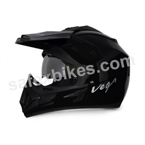 Vega Motocross Full Face Helmet Off Road Black Motorcycle